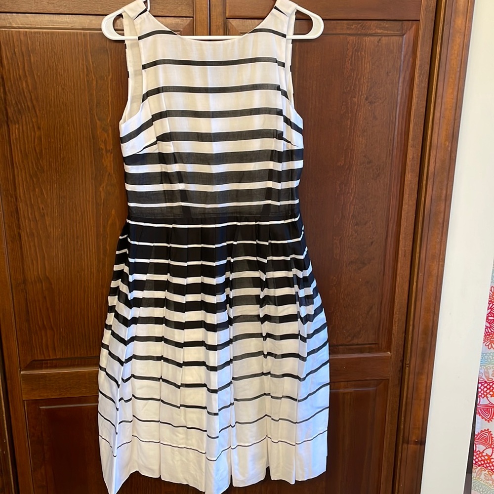Talbots black & white dress